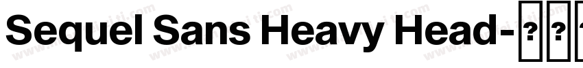 Sequel Sans Heavy Head字体转换